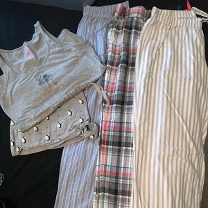 Pajama lot of 3 pants, 1 pair shorts and tank!